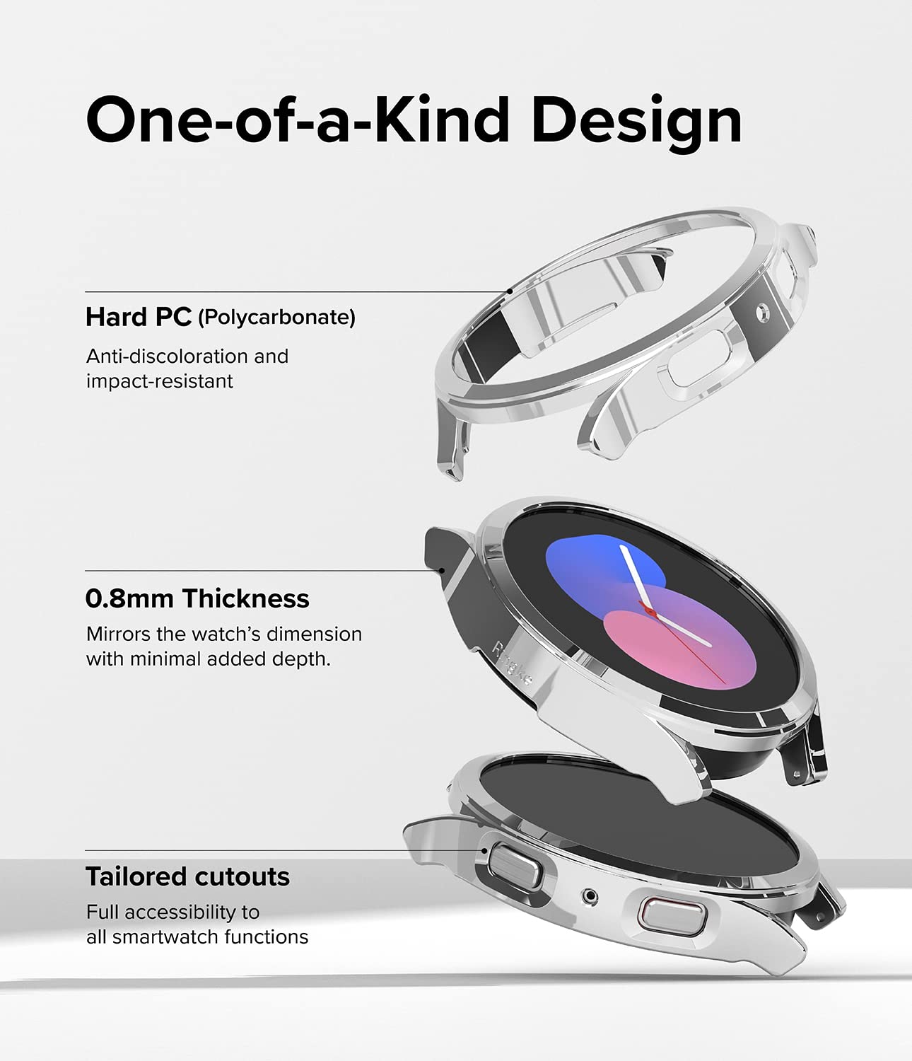 Samsung Galaxy Watch 5 40mm Case| Slim Series| Matte Black