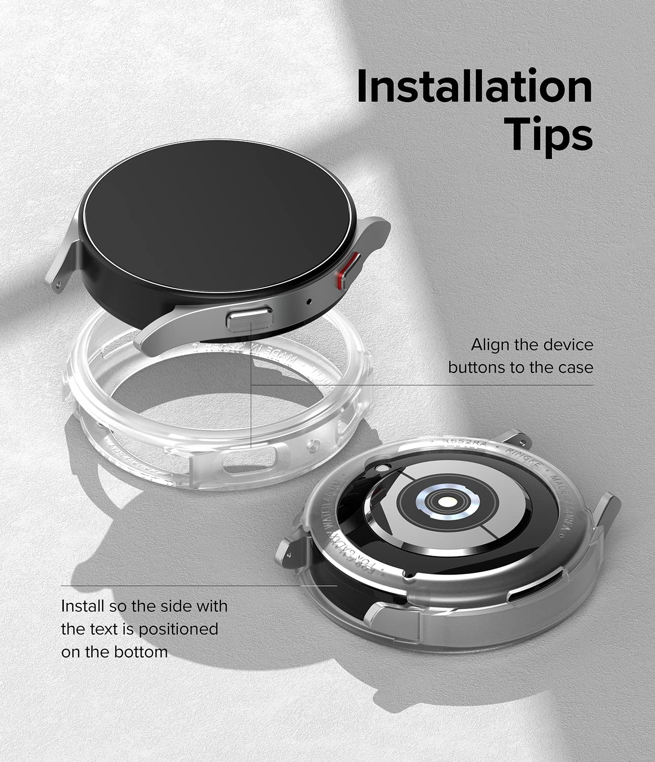 Samsung Galaxy Watch 5 44mm Case| Air Sports Series| Matte Clear