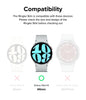 Samsung Galaxy Watch 6 44mm Case| Slim Series | Clear + Chrome