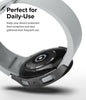 Samsung Galaxy Watch 6 44mm Case| Slim Series | Clear + Dark Chrome