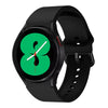 20mm Samsung Galaxy Watch 4 | NO GAP Silicone Watch Band Strap  | Black