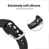 20mm Samsung Galaxy Watch 4 | NO GAP Silicone Watch Band Strap  | Official Green