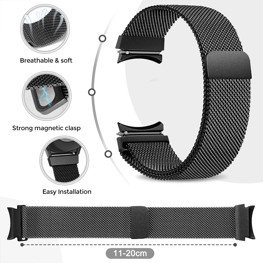20mm Samsung Galaxy Watch 4 | Milanese Watch Band Strap  | Rose Gold