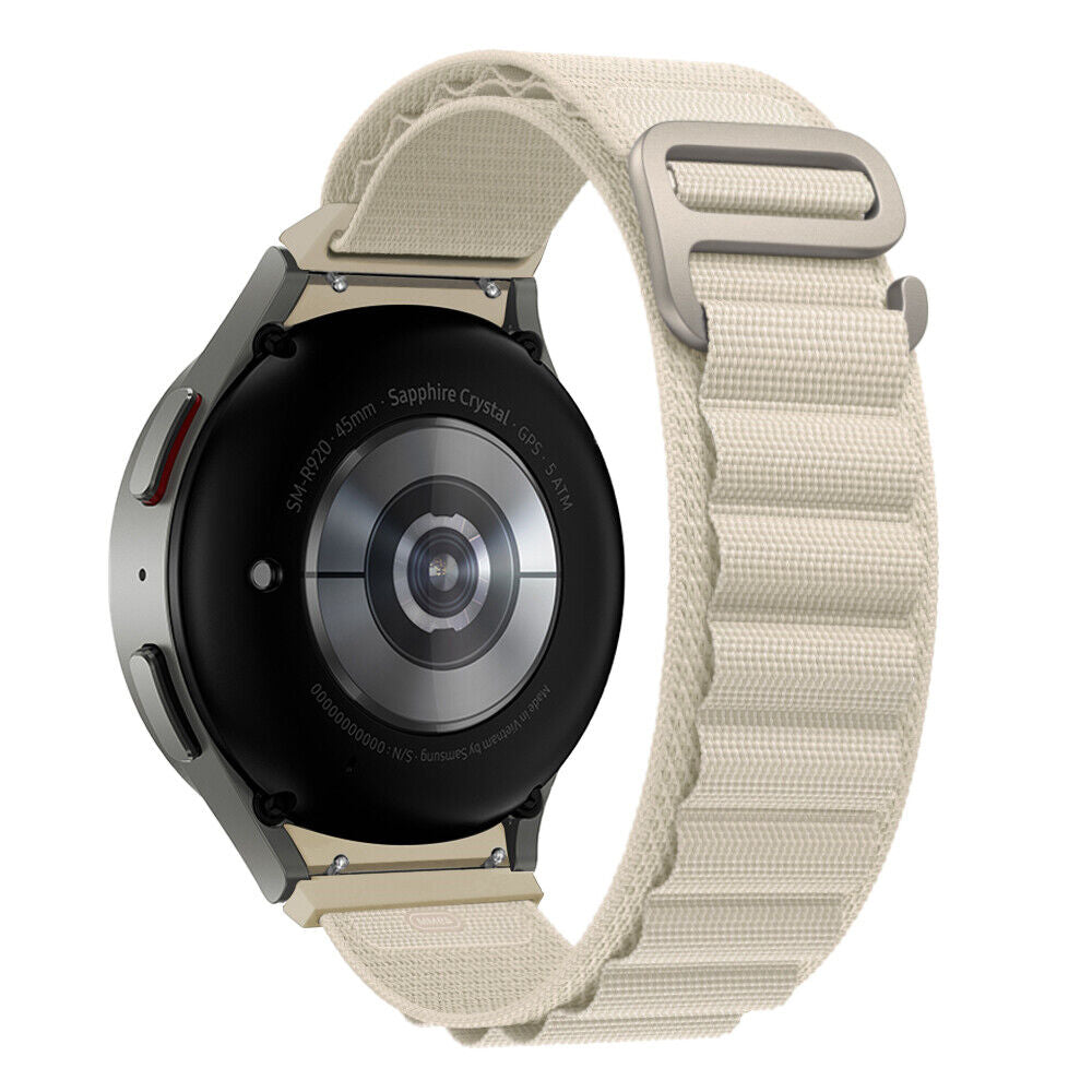 Alpine Loop Straps| Samsung Galaxy Watch 5 40mm 44mm/Galaxy Pro 5 45mm/Galaxy Watch 4 40mm 44mm | Starlight