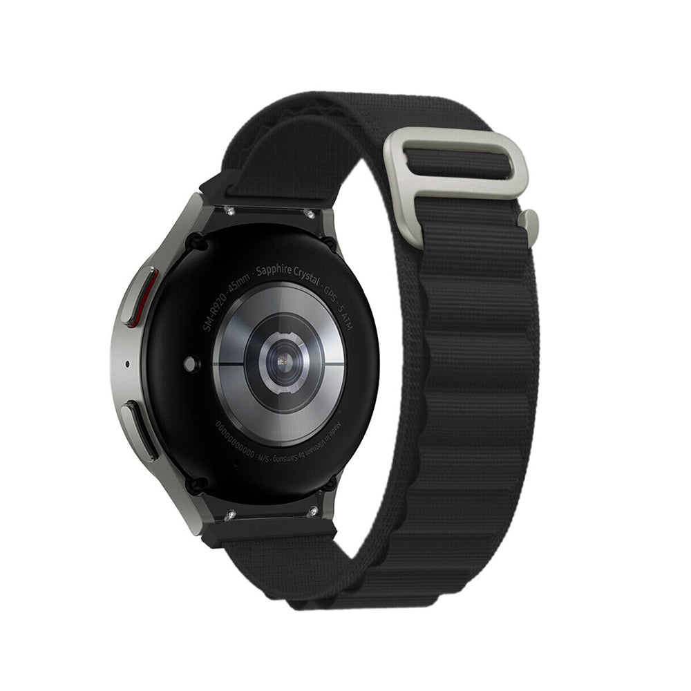 Alpine Loop Straps| Samsung Galaxy Watch 5 40mm 44mm/Galaxy Pro 5 45mm/Galaxy Watch 4 40mm 44mm | Black