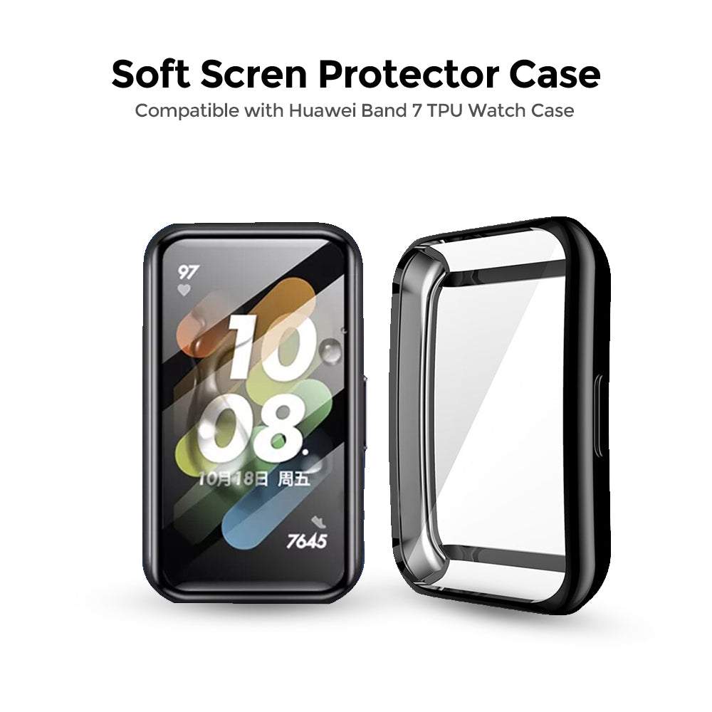 Huawei Band 7 TPU Watch Case |Pack of 2| Black