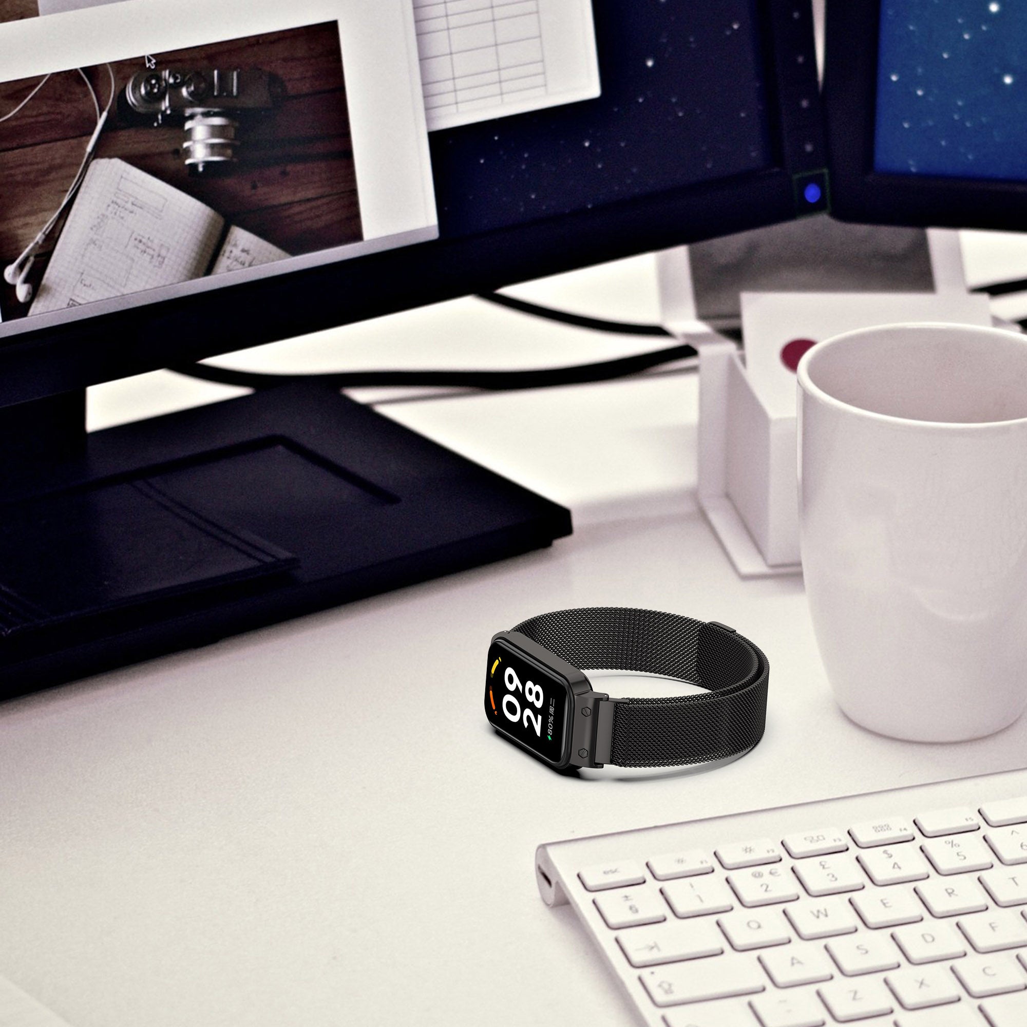 Milanese Loop Strap for Xiaomi Redmi Smart Band 2- Multi