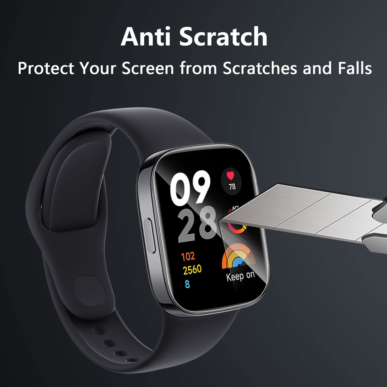 O Ozone - (Pack of 3) Screen Protector For Redmi Watch 3 - Clear