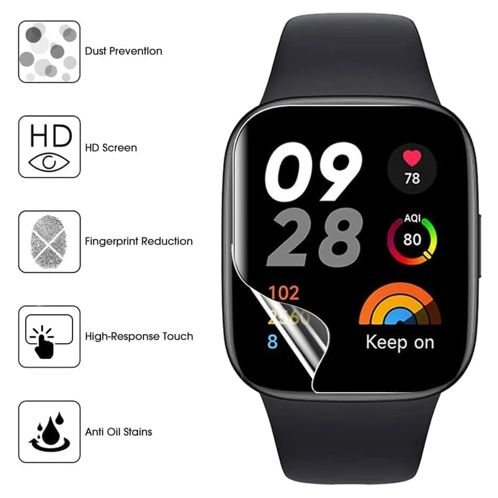 O Ozone - (Pack of 3) Screen Protector For Redmi Watch 3 - Clear