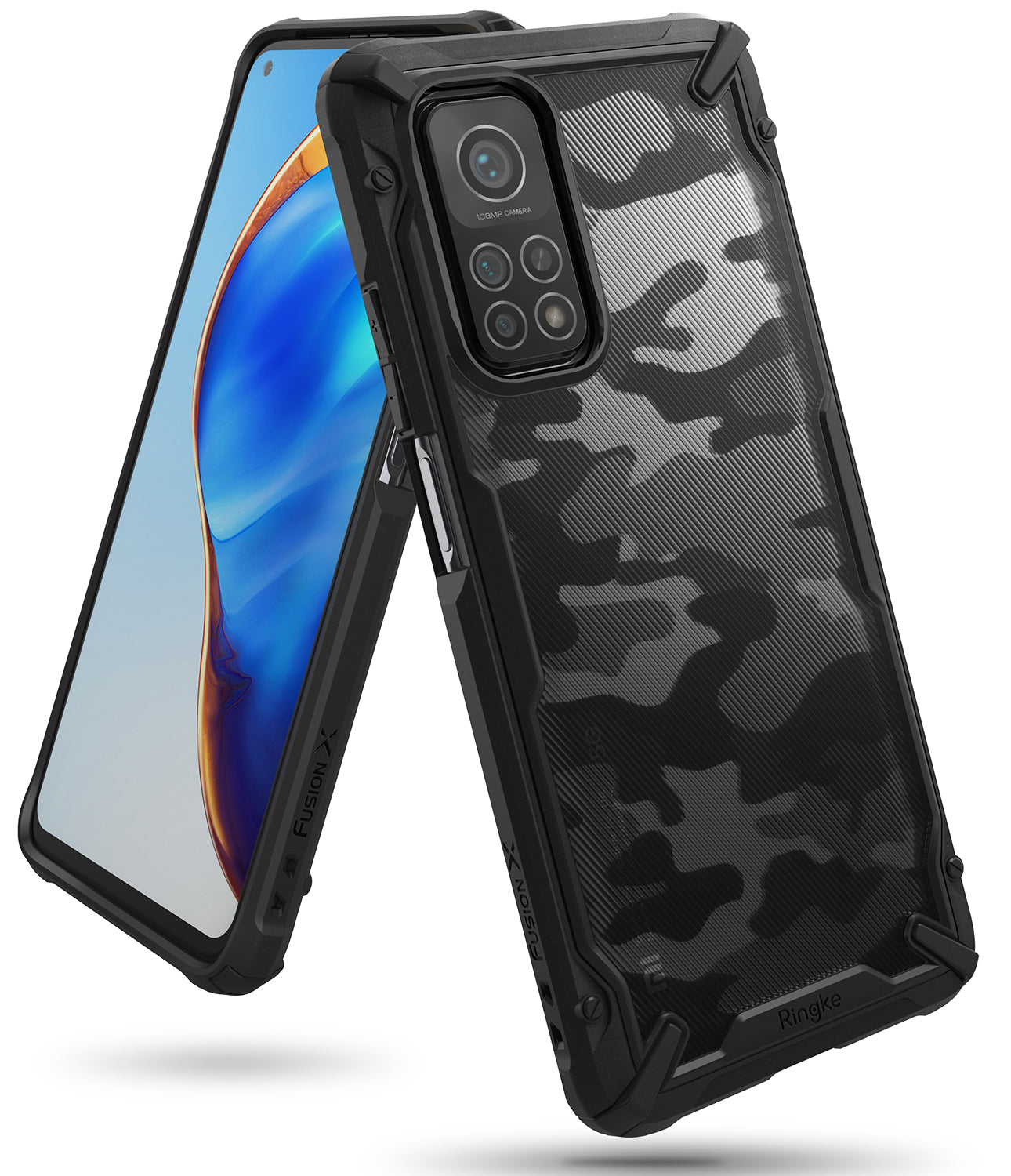 Xiaomi Mi 10T Ringke Fusion X Camo Black