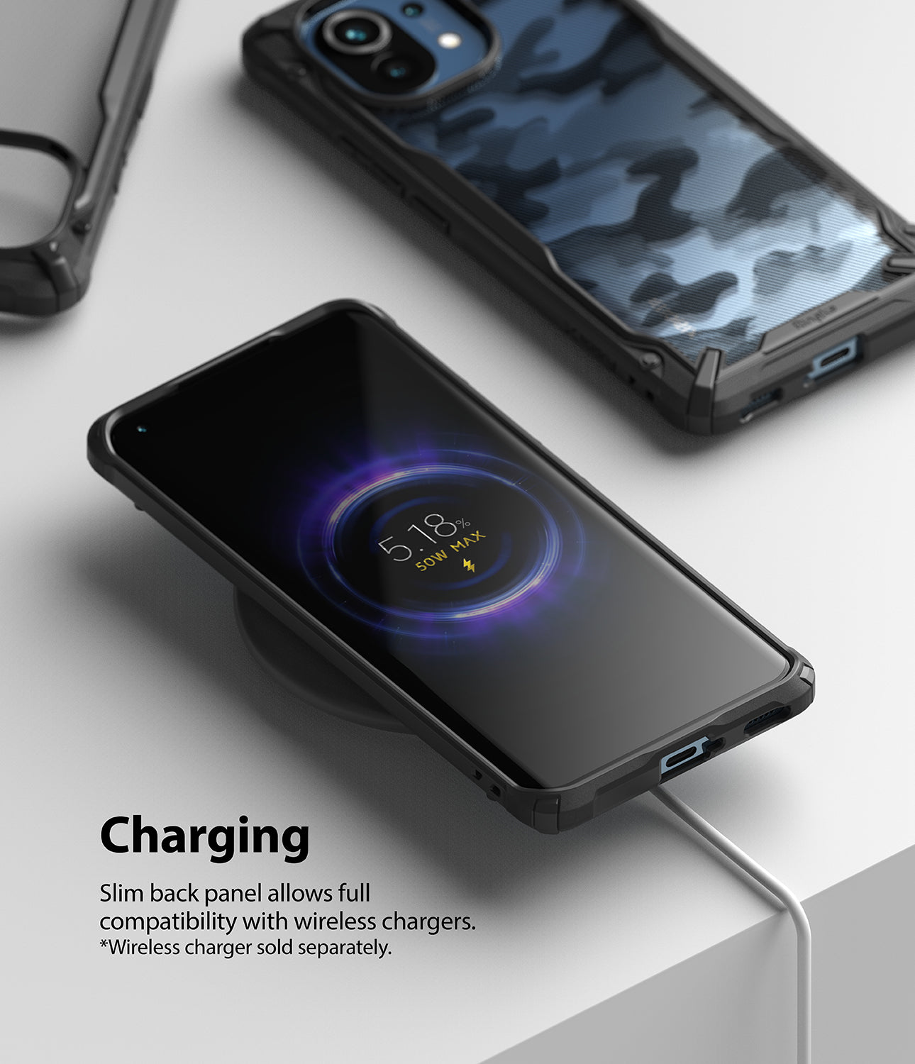 Xiaomi Mi 11 5G Ringke Fusion X Camo Black