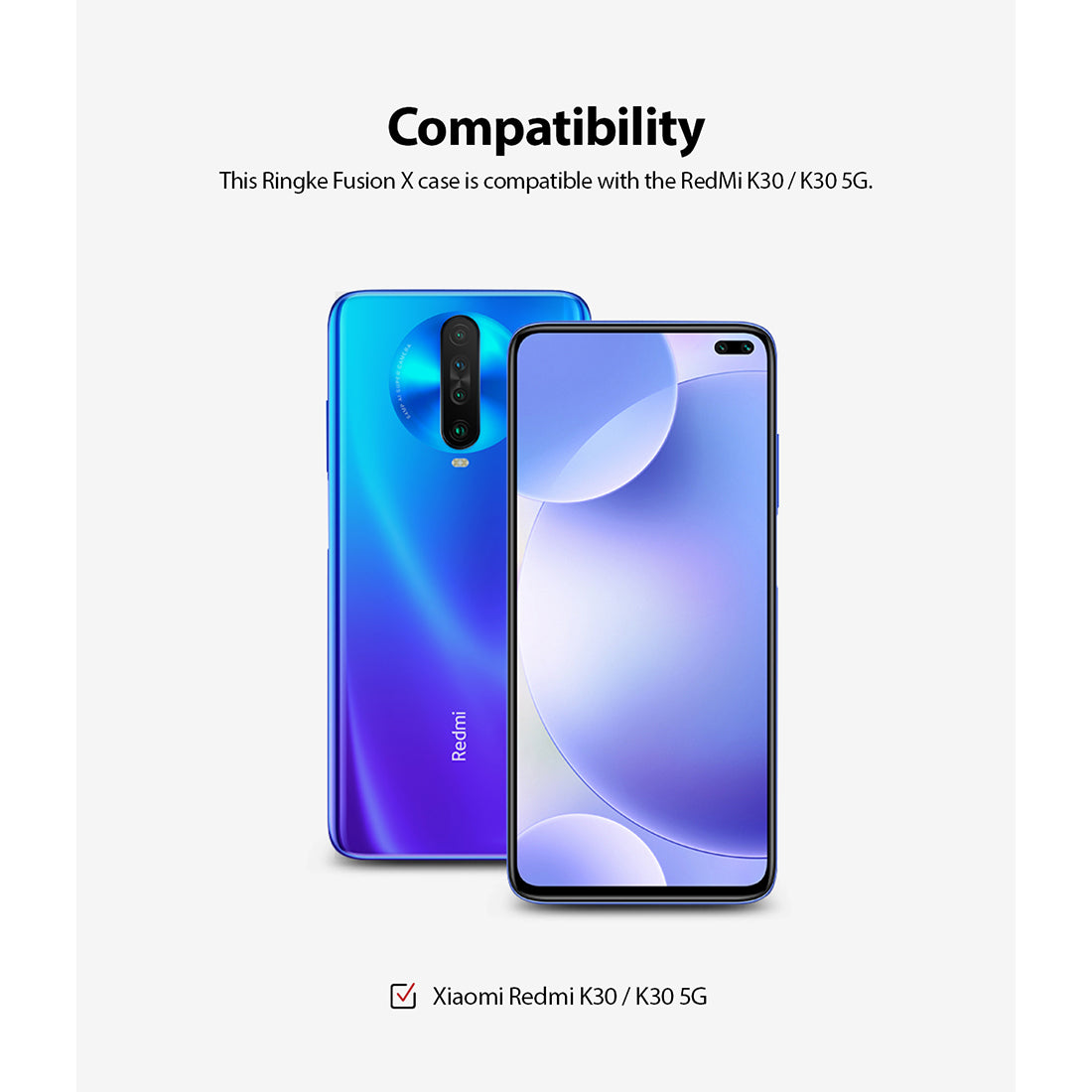 Xiaomi Mi K30 Ringke Fusion X Blue