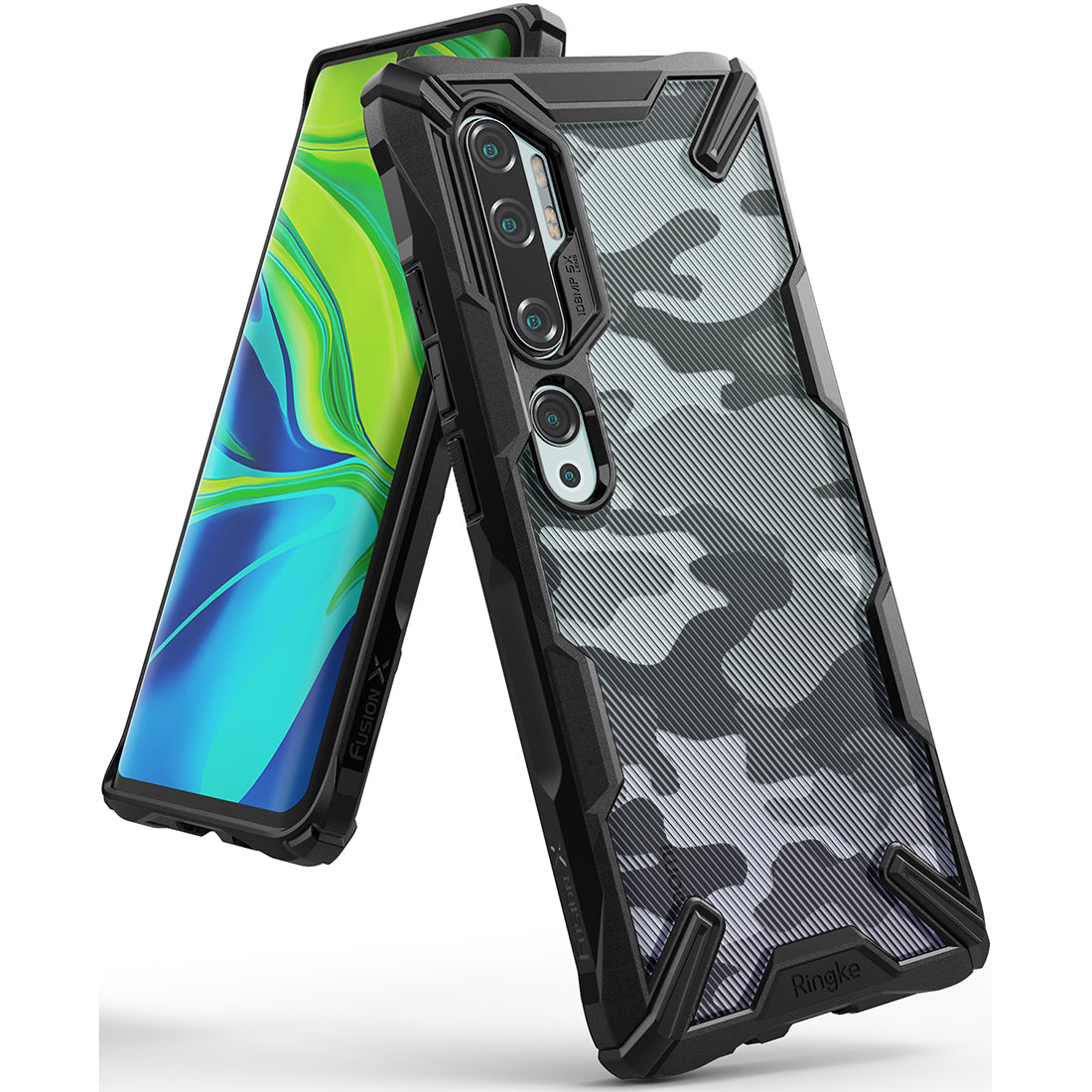 Xiaomi Mi Note 10 Ringke Fusion X Camo Black