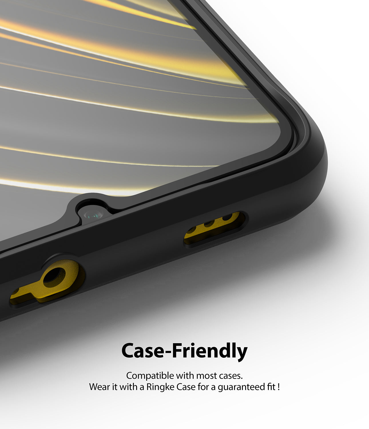 Xiaomi Poco M3 Screen Protector| Invisible Defender Full Coverage| Black