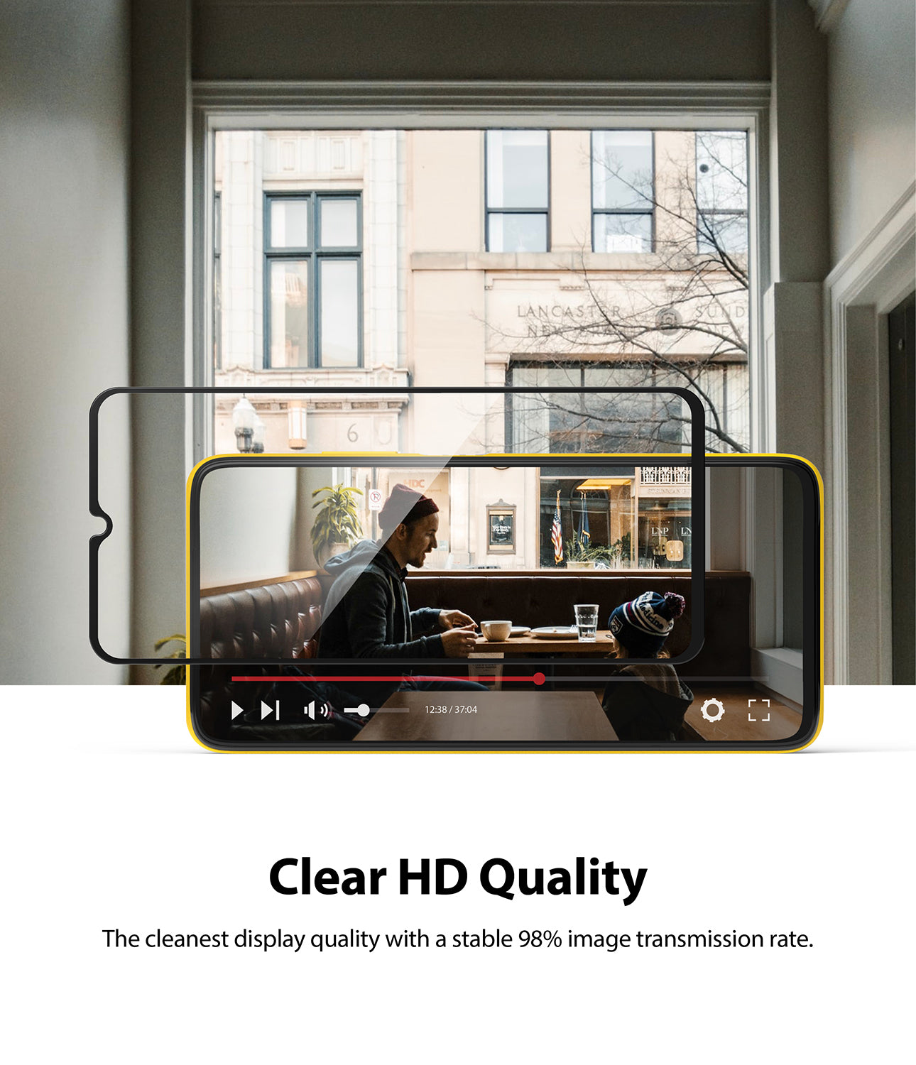 Xiaomi Poco M3 Screen Protector| Invisible Defender Full Coverage| Black