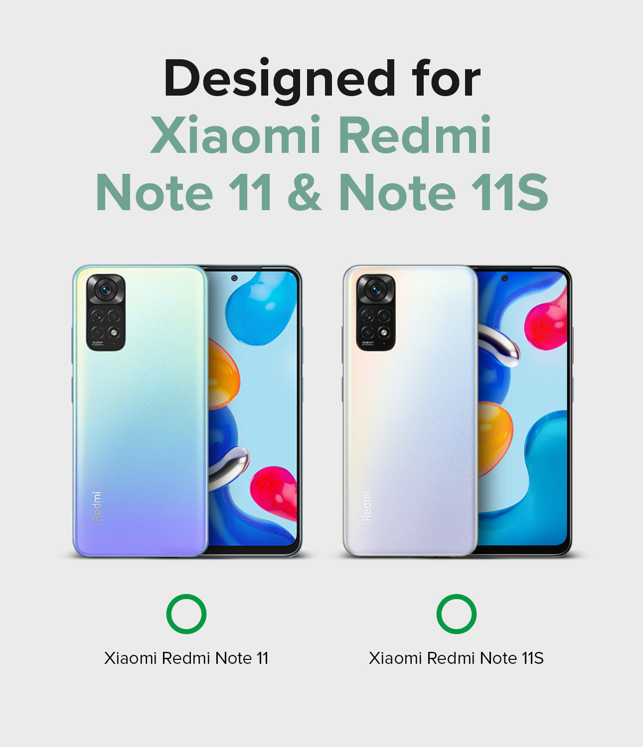 Redmi Note 11 / Note 11S (Global Ver.) Case Cover| Fusion Series| Matte Clear