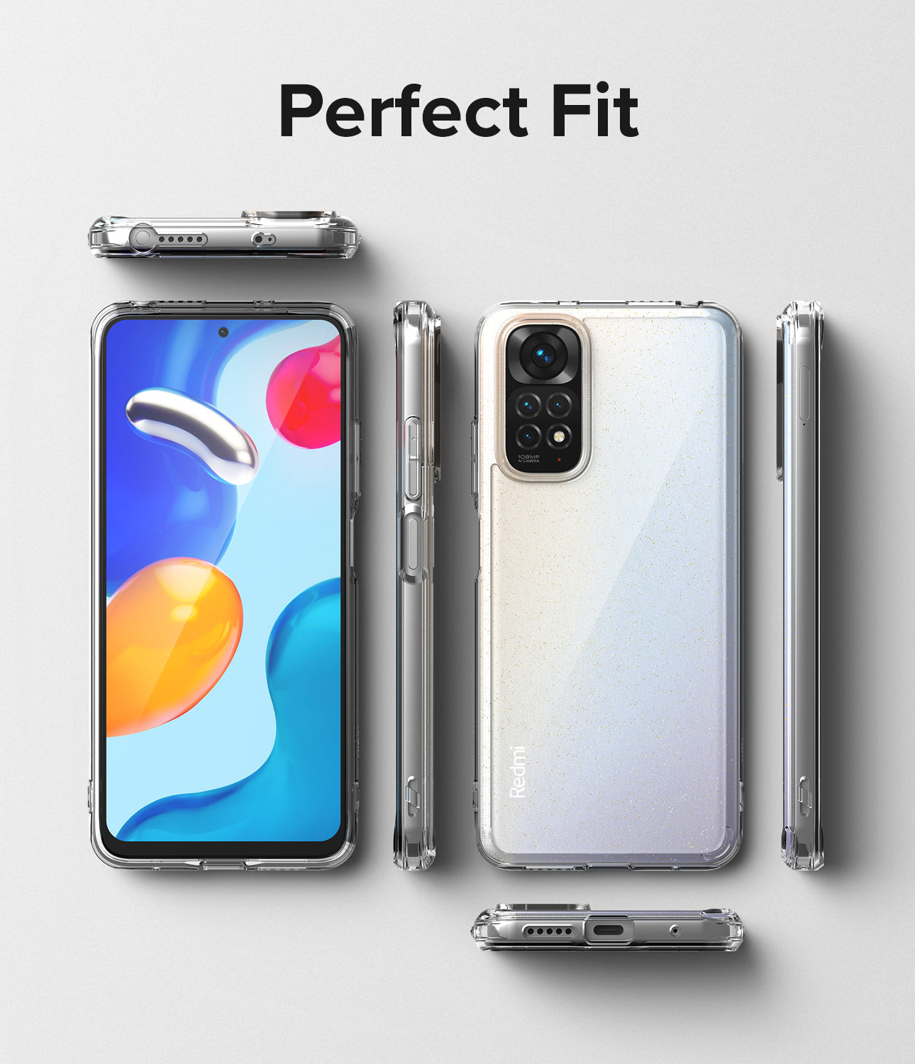 Redmi Note 11 / Note 11S (Global Ver.) Case Cover| Fusion Series| Matte Clear