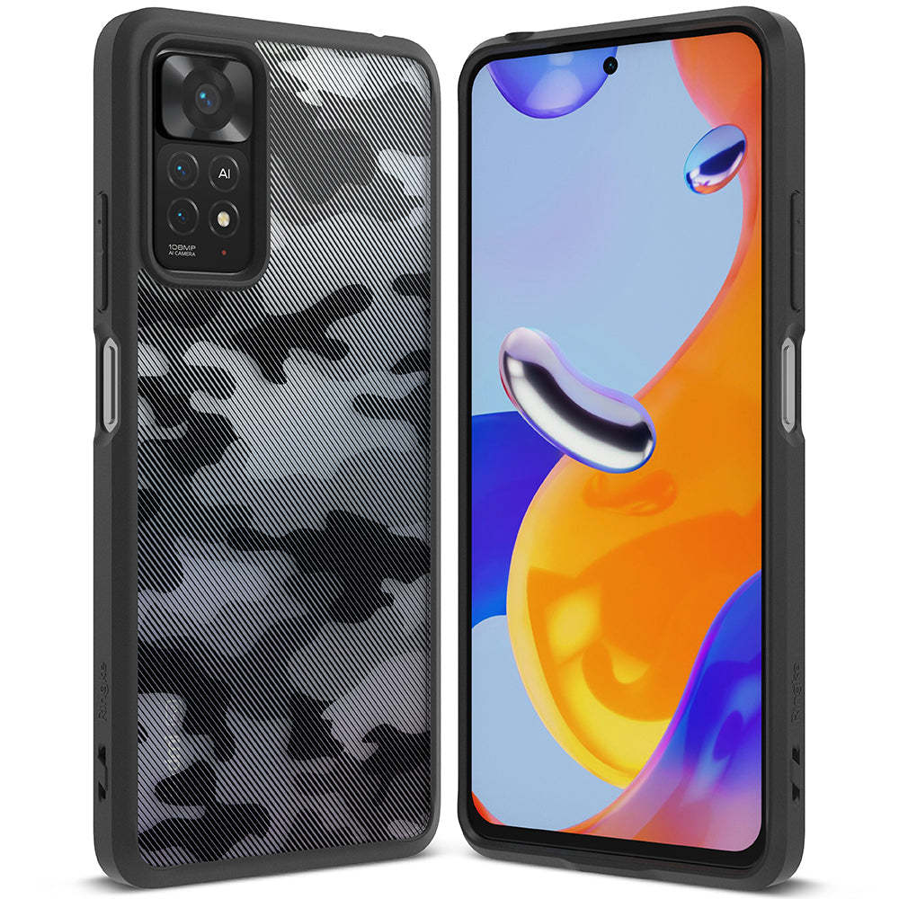 Redmi Note 11 Pro / 11 Pro 5G / 11E Pro(Global), Note 11 Pro+ 5G(India) Case Cover| Fusion Series| Matte Camo Black