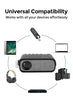 Mini LED WIFI Projector [100 ANSI Lumens] 1080P Supported Home Theater Portable Video Projector -BLACK