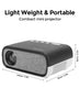 Mini LED WIFI Projector [100 ANSI Lumens] 1080P Supported Home Theater Portable Video Projector -BLACK