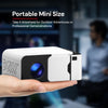 Smart Mini Projector with WiFi and Bluetooth [Android 13.0/Electric focus] Portable Projector 4K Support, HD 1080P Supported Home Theater Video Projector -White