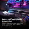 Smart Mini Projector with WiFi and Bluetooth [Android 13.0/Electric focus] Portable Projector 4K Support, HD 1080P Supported Home Theater Video Projector -White