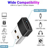 USB-A Female to USB-C Male OTG Adapter for Charging & Data Transfer for iPhone 15/16/17, MacBook, iPad, Samsung Galaxy and More Devices