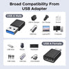 USB C to USB A & USB A to USB C Adapter Combo, 10Gbps USB 3.2 OTG, Fast Data Transfer & Charging, for iPhone 15/16/17, iPad Pro,MacBook, Laptop Accessories