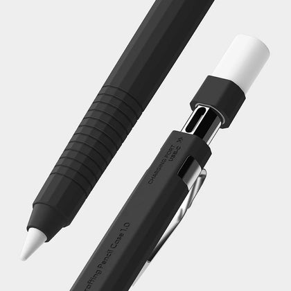 Apple Pencil USB-C Case | Silicone Drafting Pencil Case | Black