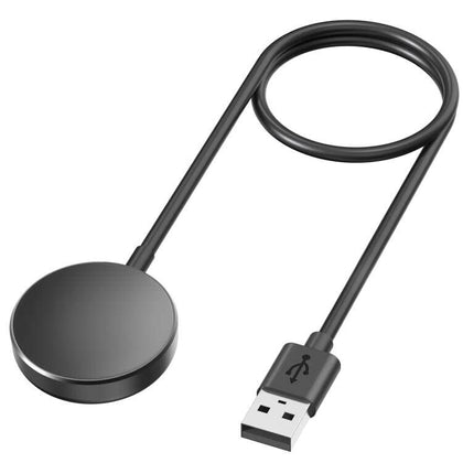 For Samsung Galaxy Watch 7/6/6 |Replacement USB Charger Cable Cord Stand - Black