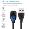 USB Charging Cable For Garmin Fenix 7/7S/7X, 6/6S/6X, 5/5S/5X, Forerunner 945/935/245, Vivoactive 3, Instinct 2 - Black- Black