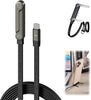 2 in 1 Invisible Holder Charger Cable Sideways Phone Charger 240W Braided Fast Charge Cable with Built-in Phone Stand, 240W Fast Charging Cable for Smartphones