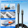 2 in 1 Invisible Holder Charger Cable Sideways Phone Charger 240W Braided Fast Charge Cable with Built-in Phone Stand, 240W Fast Charging Cable for Smartphones