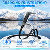 2 in 1 Invisible Holder Charger Cable Sideways Phone Charger 240W Braided Fast Charge Cable with Built-in Phone Stand, 240W Fast Charging Cable for Smartphones