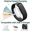 USB-C Magnetic Charging Cable Compatible For Google Fitbit Air | Portable Reinforced Replacement Charging Accessory With 3.3ft/1m Cord -White