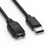 Type-C Charger Cable For Garmin Venu 2/2S/3/3S, Fenix 5/6/7 Series- Black