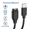 Type-C Charger Cable For Garmin Venu 2/2S/3/3S, Fenix 5/6/7 Series- Black