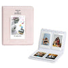 64 Pockets Photo album for with Fujifilm Instax Mini 12 11 9 8+ 8 7s 25 26 50s 70 90/ Instant Printer Film Instant Camera & Name Card- Blossom Pink