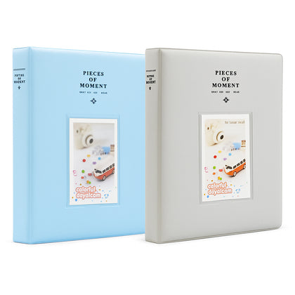 128-Pocket Mini Albums (2-Pack) – Instax Mini – Grey/Blue