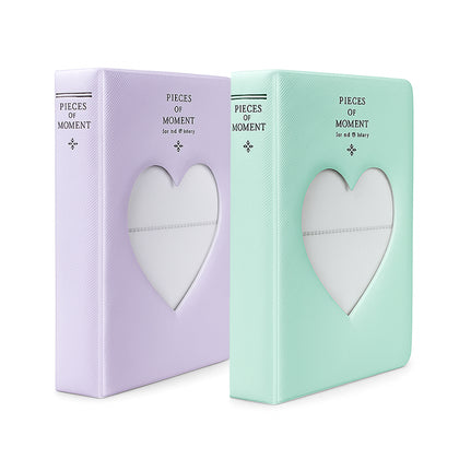 Heart Design Photo Albums (2-Pack) – Instax – Purple/Cyan
