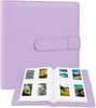 256 Pockets Photo Album for Fujifilm Instax Mini Camera | Leather Cover Photo Album | Instax Mini 12 11 9 40 90 8 7 Evo LiPlay Instant Camera | 2x3 Photo Album Book | Purple