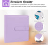 256 Pockets Photo Album for Fujifilm Instax Mini Camera | Leather Cover Photo Album | Instax Mini 12 11 9 40 90 8 7 Evo LiPlay Instant Camera | 2x3 Photo Album Book | Purple