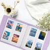 256 Pockets Photo Album for Fujifilm Instax Mini Camera | Leather Cover Photo Album | Instax Mini 12 11 9 40 90 8 7 Evo LiPlay Instant Camera | 2x3 Photo Album Book | Purple