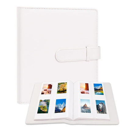 256 Pockets Photo Album for Fujifilm Instax Mini Camera | Leather Cover Photo Album | Instax Mini 12 11 9 40 90 8 7 Evo LiPlay Instant Camera | 2x3 Photo Album Book | White