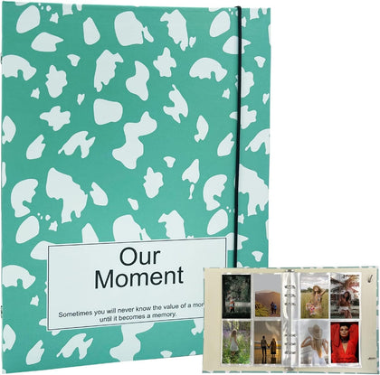 160 Pockets Photo Album with 30 Inner Pages A5 Photocard Holder | Sleeves 3 Inch Photo Album | Green