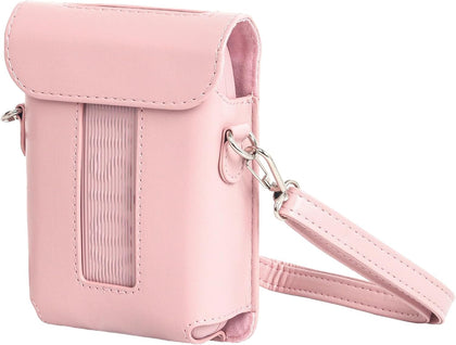 Fujifilm Instax Mini Link 3 Printer PU Leather Case |Carrying Case Accessories with Adjustable Shoulder Strap | Pink