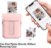 Fujifilm Instax Mini Link 3 Printer PU Leather Case |Carrying Case Accessories with Adjustable Shoulder Strap | Pink