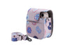 Case for Fujifilm Instax Mini 11/12 Case PU Leather Instant Camera Cover with Adjustable Strap - Rings