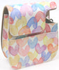 Case for Fujifilm Instax Mini 12 11 Case PU Leather Instant Camera Cover with Adjustable Strap - Hearts