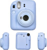 Fujifilm Instax Mini 12 Instant Camera Silicone Case |Protective Camera Cover with Adjustable Shoulder Strap | Paste Blue